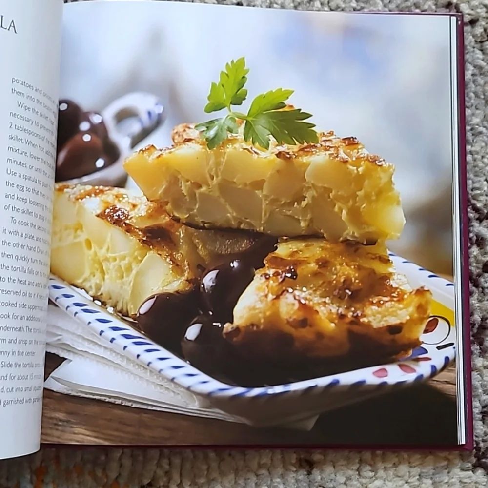 Hardcover Tapas Cookbook by Susan Tee, Vintage